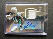2012 Topps Chrome NFL Rookie Patch Auto RPA - Stephen Hill RC /50