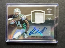 2012 Topps Chrome NFL Rookie Patch Auto RPA - Stephen Hill RC /50