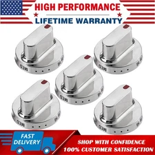 5PCS DG64-00472A DG64-00473A Gas Stove Replacement Knobs for Samsung Range Oven