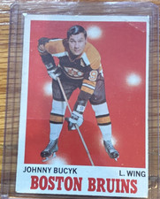 Topps 1970-71 Johnny Bucyk #2 Boston Bruins NHL Ice Hockey Card