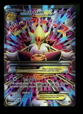 2 M Alakazam EX 118/124 XY Fates Collide 2016 Full Art Holo