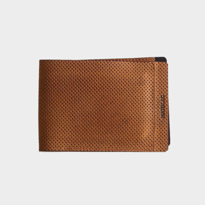 MATBLAC  - Braune Leder Brieftasche mit Magnetverschluss - LTD Pinned Edition