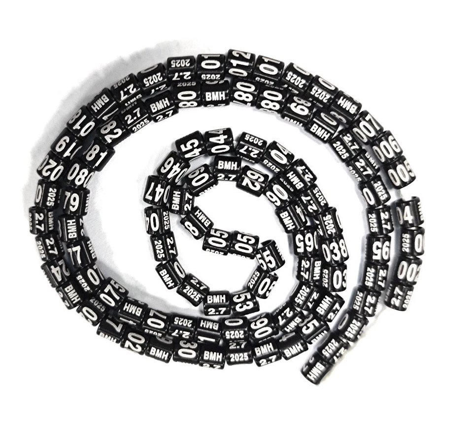 Bagues oiseaux en aluminium 2025 canaris exotique perruche(2.0/2.5/2.9/3.0..11m - Photo 3/4