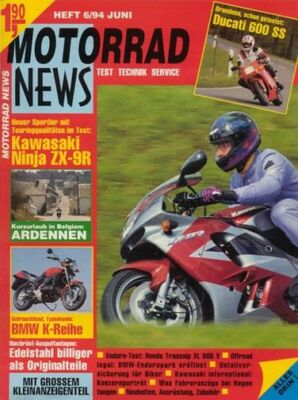 MN9406 + Test KAWASAKI Ninja ZX-9R + DUCATI 600 SS + MOTORRAD NEWS 6/1994