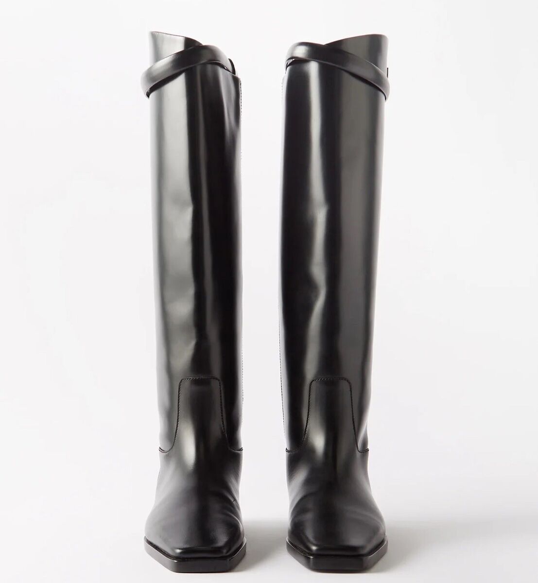 TOTEME Women's 'The Riding' Leather Knee-High Boots Black 39 TOTEME Women's 'The Riding' Leather Knee-High Boots Black 39