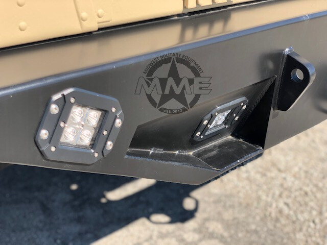 Rear Winch Step Bumper with Reverse/accessory Light for Humvee M998 ...