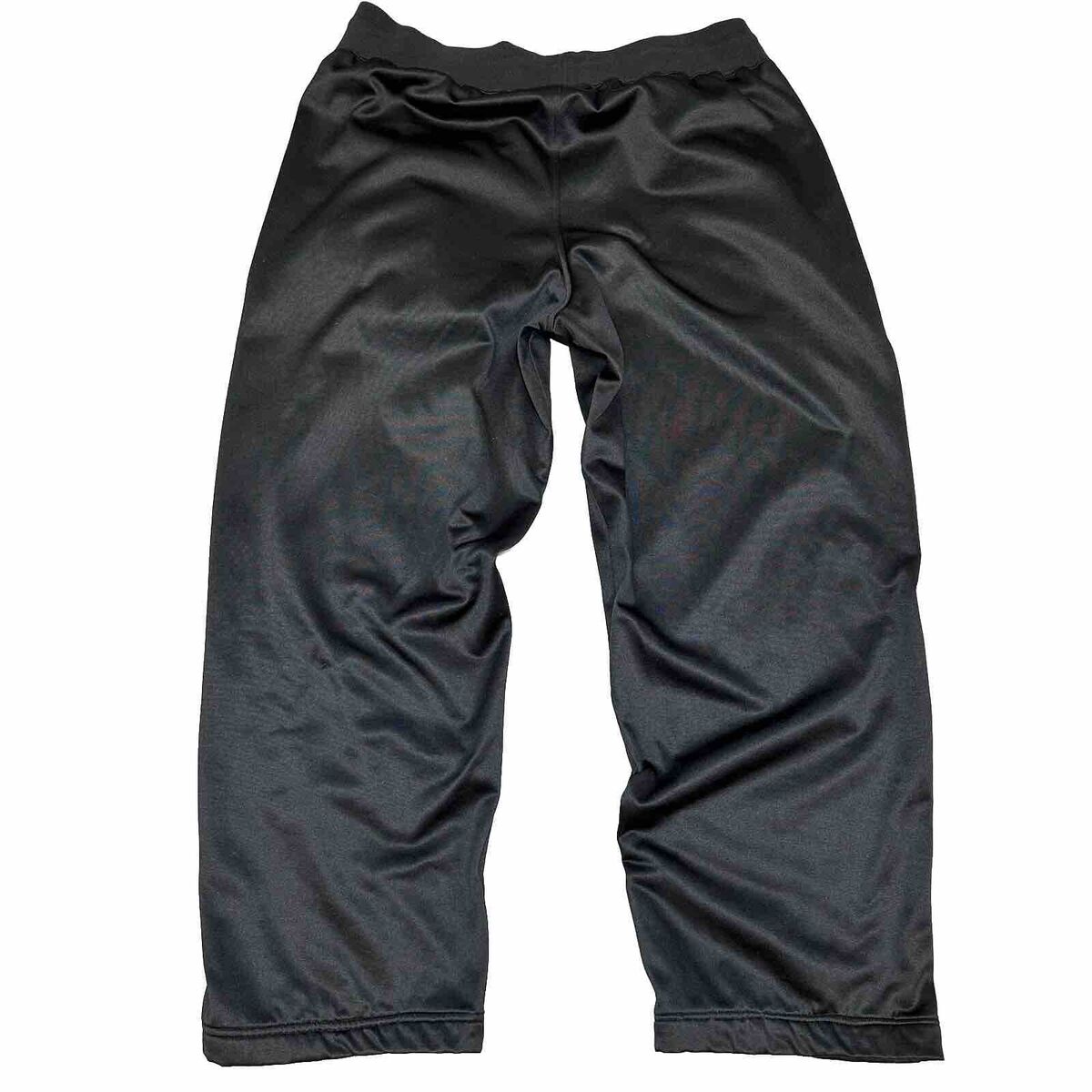 Vintage Y2K Nike Baggy Track Pants Mens Large Black Silver Vintage Y2K Nike Baggy Track Pants Mens Large Black Silver