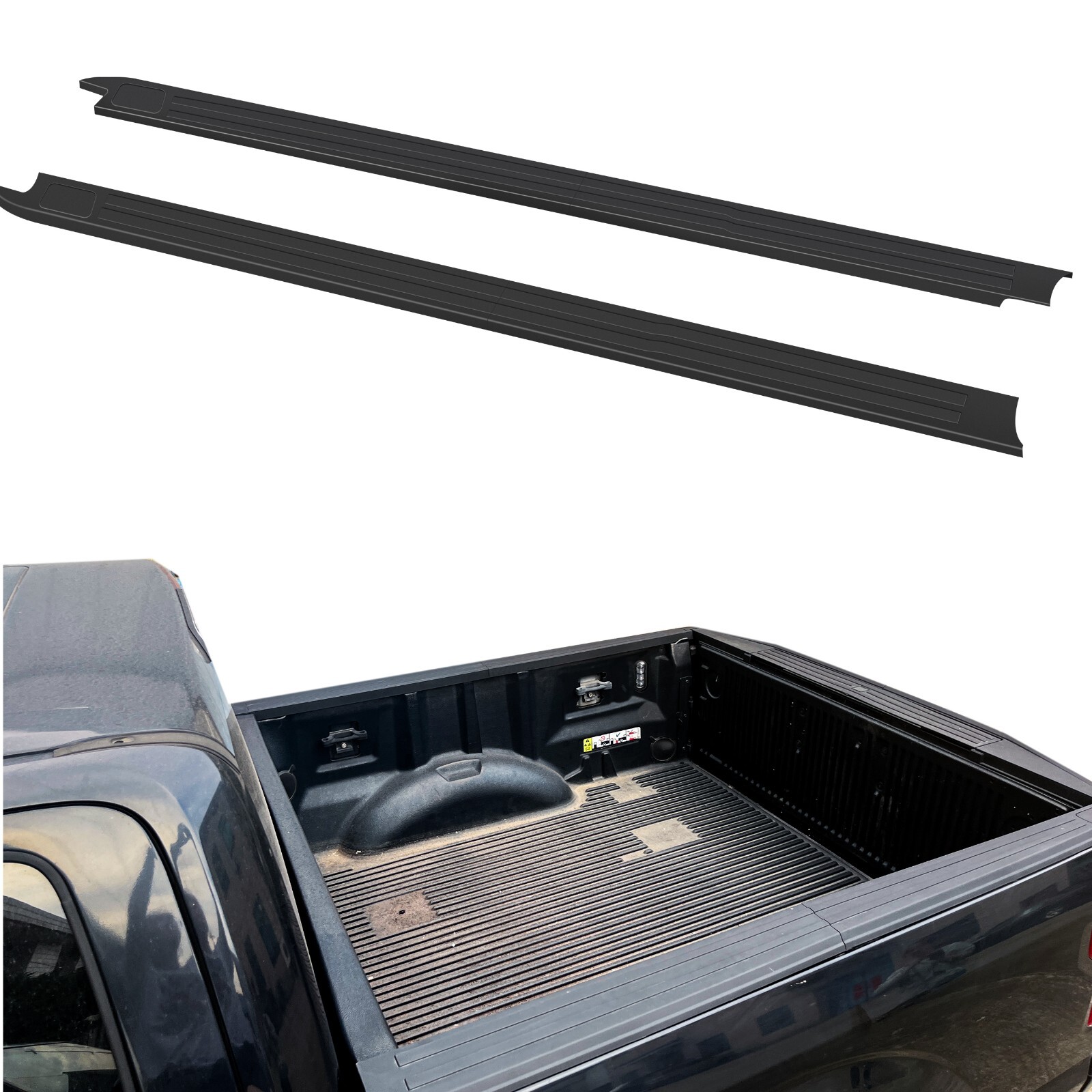 For Ford F150 2015-2020 5'5ft Truck Bed Rail Molding Caps Protector Cover