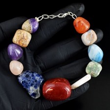 Awesome Amethyst ,Onyx & Sodalite 288. Cts Beaded Wonderful Bracelet RK 51 E690