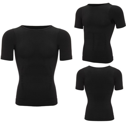 Men Slimming Body Shaper Vest Abs Abdomen Compression Shirts Workout Tank Top US - Picture 20 of 38