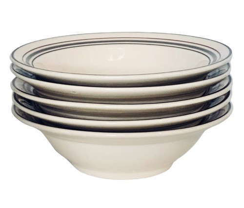 5 Noritake PARTNERS 9127 Keltcraft Pastel Floral Brown Gray Rim Soup Bowls - Picture 4 of 12