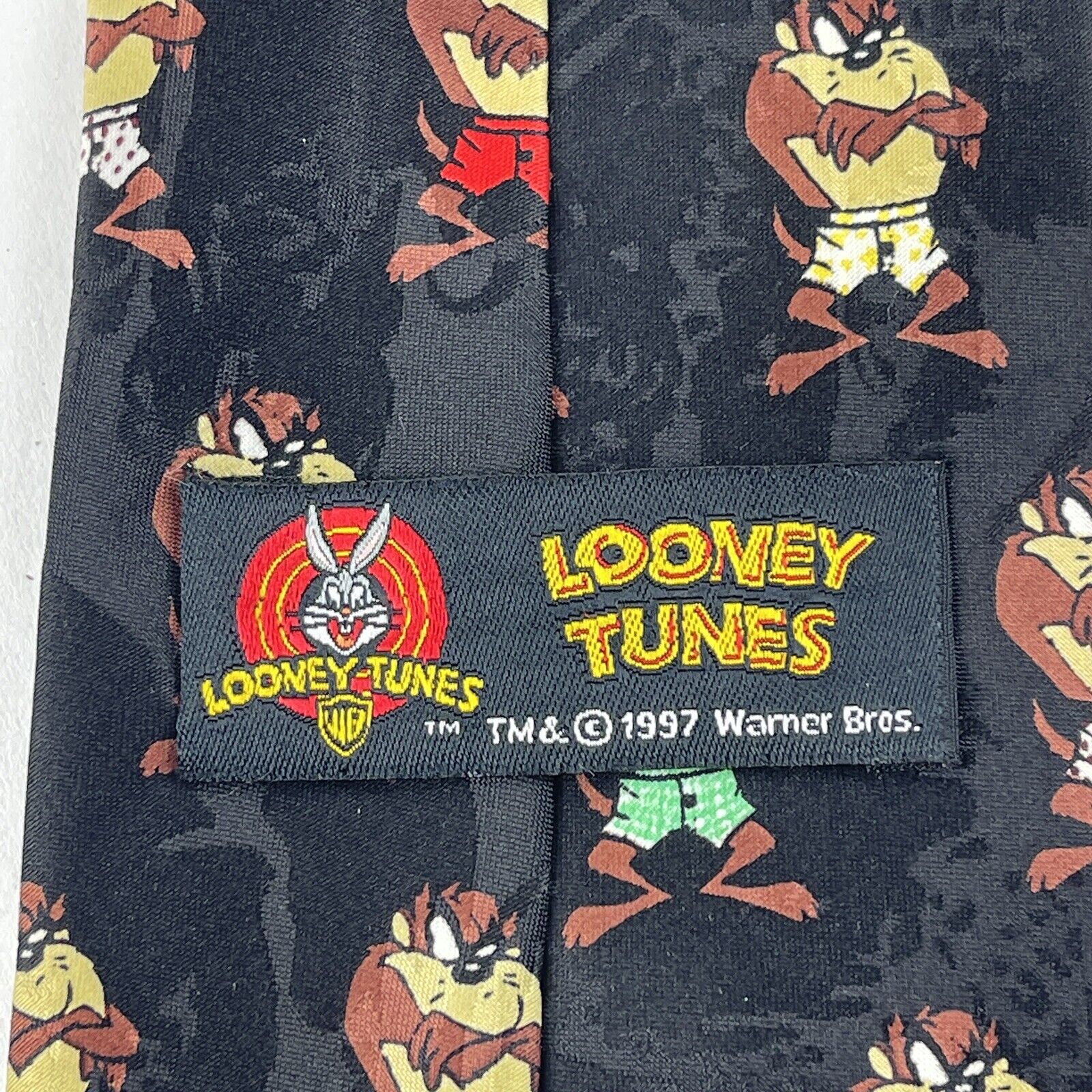 Looney Tunes Vintage Tie Mens Black Tazmanian Dev… - image 2