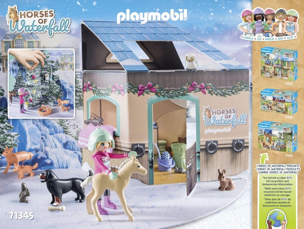 Playmobil 71345 Adventskalender Pferde Weihnachtliche Schlittenfahrt NEUOVP