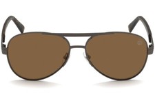 Timberland TB9214 09H Gunmetal Polarized Plastic Aviator Sunglasses 61-15-150