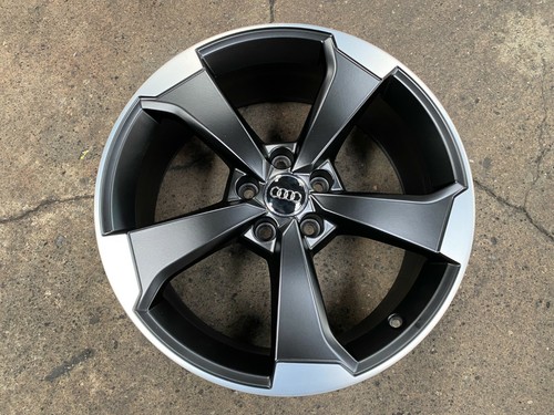 Genuine BLACK 19x8J (4 pcs) AUDI 5 Arm Rotor Wheel RS3 A3 TT MK3 MK2 ...