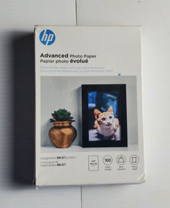 HP Advanced Glossy Photo Paper |100 Sheets | 4 x 6 in borderless | Q6638A