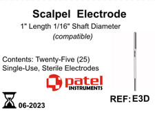 Ellman E3D Scalpel Electrode Twenty Five (25) Single-Use Disposable