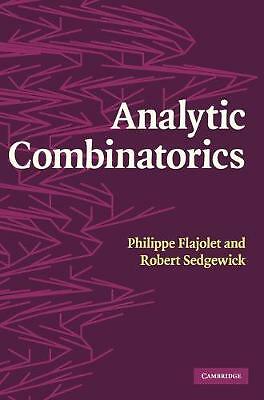 Analytic Combinatorics Flajolet Sedgewick Hardback Cambridge University Press