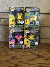 Alice In Wonderland Black Light Funko Shop Exclusive Pop Set Mad Hatter Alice...