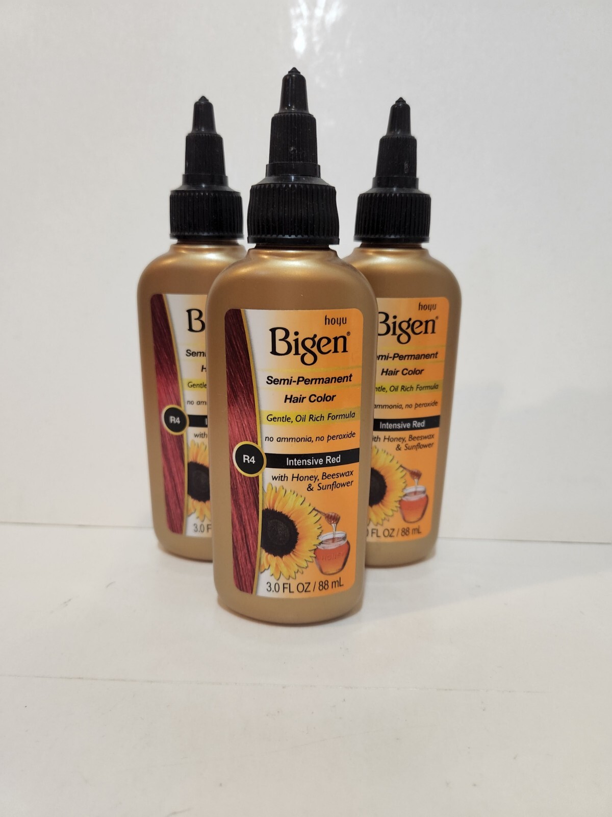Bigen Semi Permanent Hair Color #r4 Intensive Red 3 Oz for sale online |  eBay
