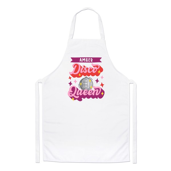 Personalisierte Disco Queen KochschüRze TäNzerin Mama Retro Geburtstag Kochen-image