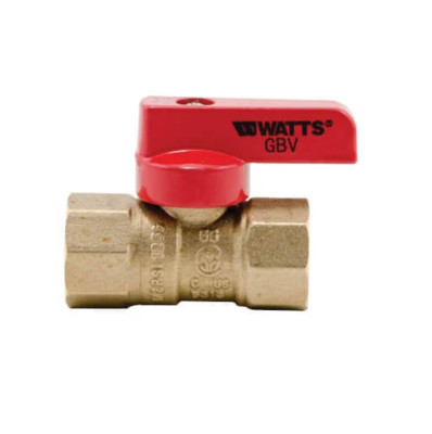 Watts Water Technologies GBV 1/2 Tee Handle Gas Valve 1/2 in. 5 psi NEW (16C)