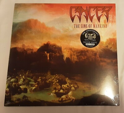 Cancer The Sins Of Mankind Silver Vinyl Record New Death