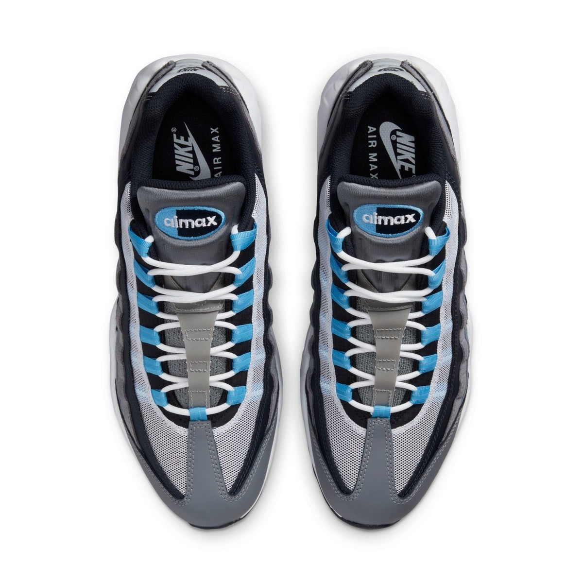 靴 NIKE AIR MAX95 Cool Gray DM0011-003 DM0011-003] Mens Nike AIR MAX 95 'COOL GREY UNIVERSITY BLUE