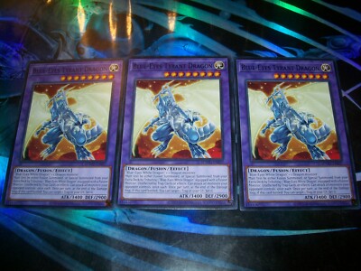 3x Blue-Eyes Tyrant Dragon 1st Edition Common SDWD-EN037 Yu-Gi-Oh!