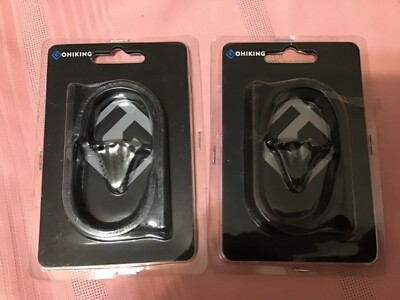 2 sets Gohiking 2 pc  gun wall hooks 1/8  thick by 1/2 wide X 3 1/2 tall new 