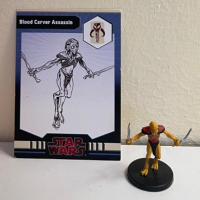 WOTC Star Wars Masters of the Force Blood Carver Assassin #23 Used w/ Card