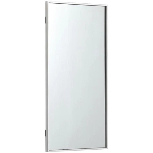 Elegant Decor Eternity 36" x 18" Contemporary Metal Frame Mirror in Silver - Picture 3 of 12