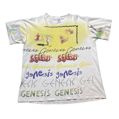 genesis tour 1992 Tシャツ The Genesis Tour 1992 Mens XL Graphic T-Shirt Phil Collins