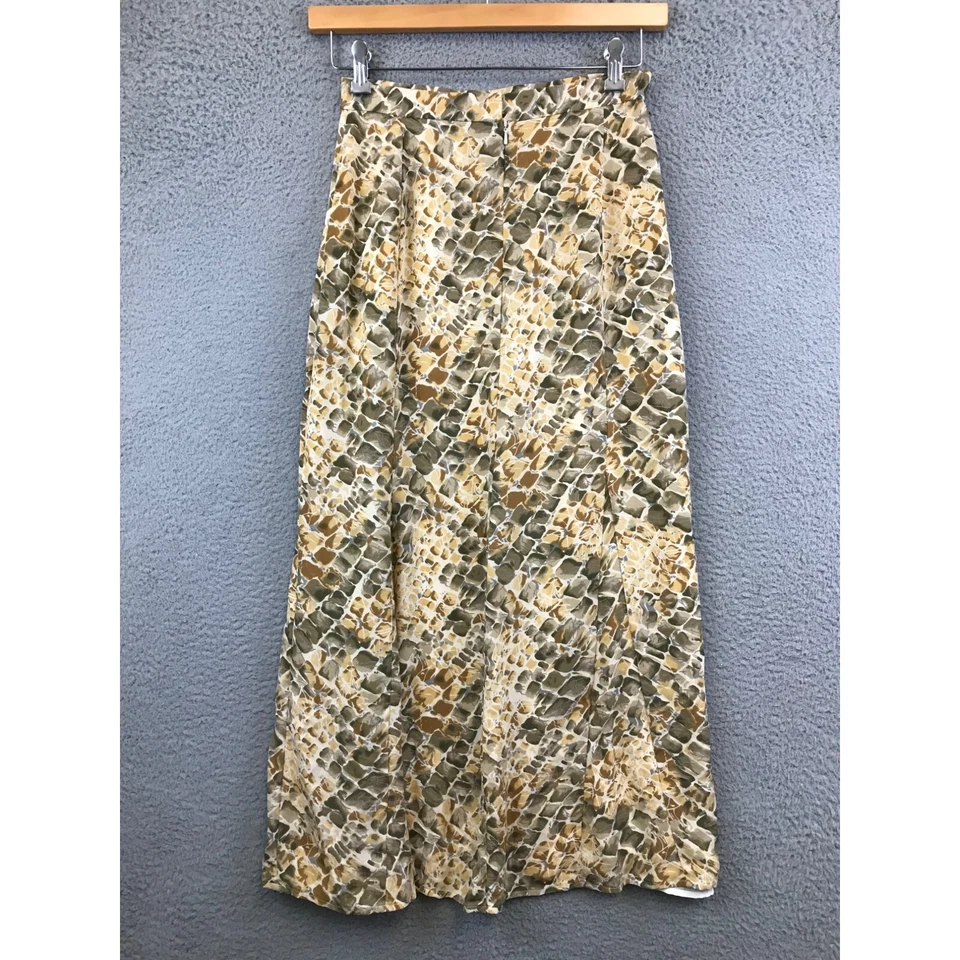 Falda midi vintage informal esquinera 100 % seda 10 Foto 2 de 4