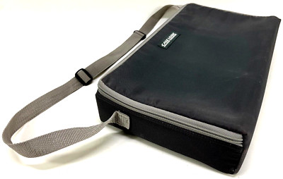 Vintage Case Logic 30 Audio Cassette Tape Soft Side Carry Tote Bag Grey