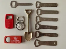 ANTIQUE ADVERTISING BOTTLE OPENER LOT // VINTAGE 