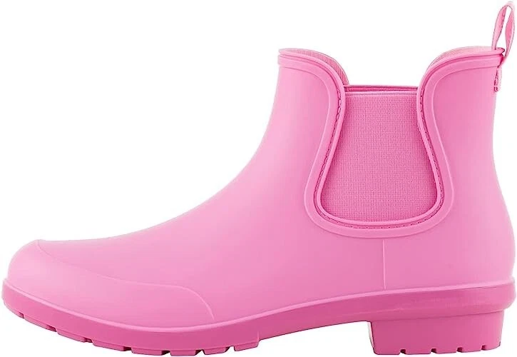 Short pink rain boots sale
