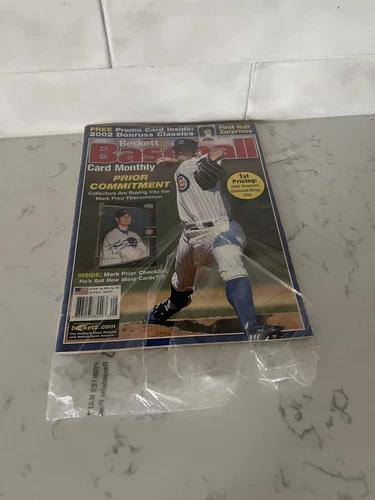 Beckett Baseball Card Monthly Mark Prior August 2002 NEW with free card inside
