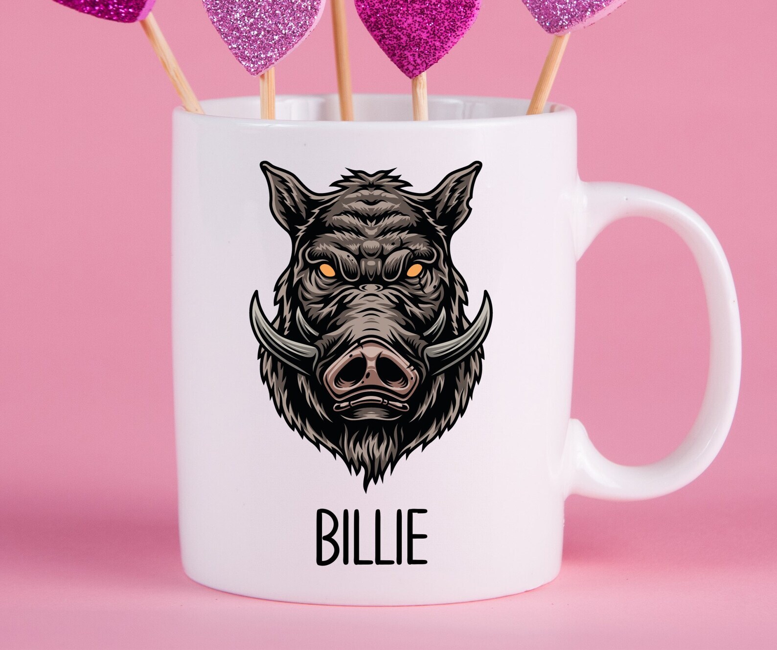 Personalized Wild Boar Mug Wild Boar Gift Ideas Wild Boar Cup Gifts For Wild