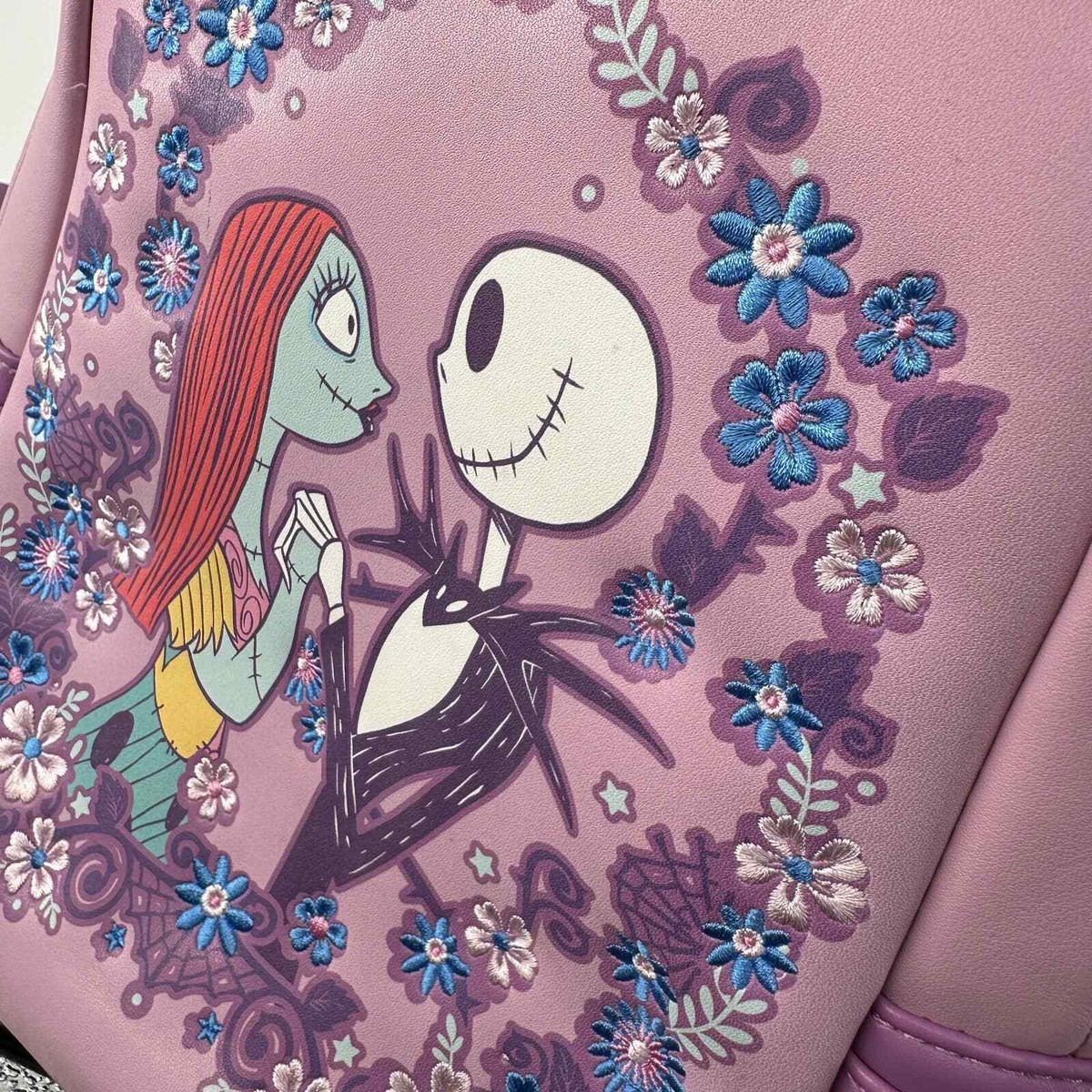 Disney Loungefly Jack Sally Nightmare Before Christmas Burton Backpack Purple wdbk3280-1.jpg main image 3