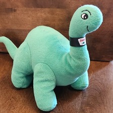 Sinclair Oil Promotional Gas Station Green Dinosaur Stuffed Animal 9" Tall Plush