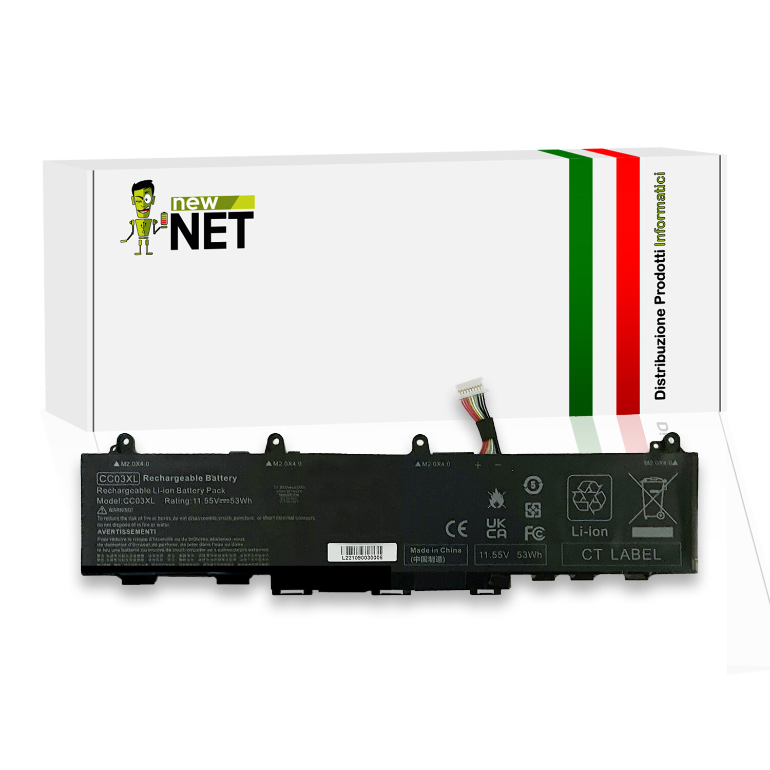 Ricambio Batteria HP EliteBook 830 840 G7 G8 | L77608-1C1 11.55V 53Wh