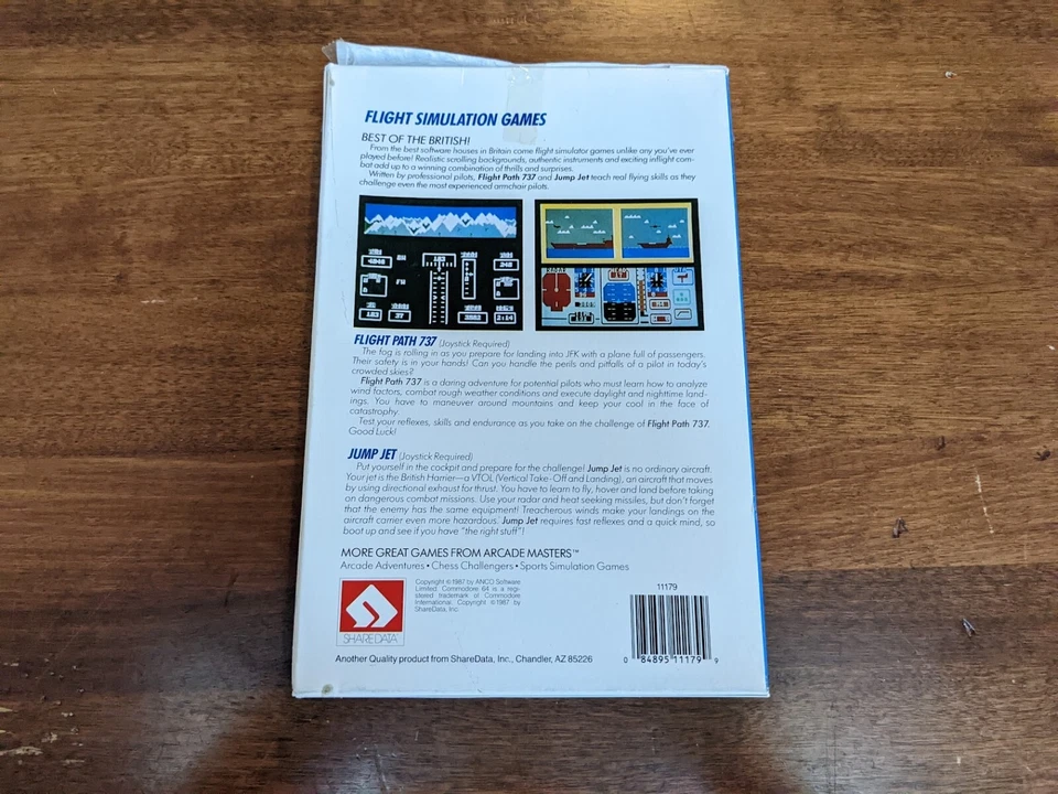 Flight Simulation Games - Commodore 64 Flight Path 737 & Jump Jet Big Box Game - Image 2 of 4