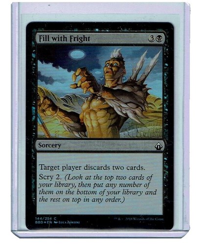 Fear - Sixth Edition - LP - MTG Magic - Common - Black Enchant