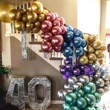 12x 12inch Metallic Balloons Latex Balloon Wedding Birthday Party Supplies Decor