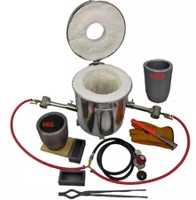 Dual Burner 16 KG Gas Metal Melting Furnace Kit Propane Propane Melting Furnace