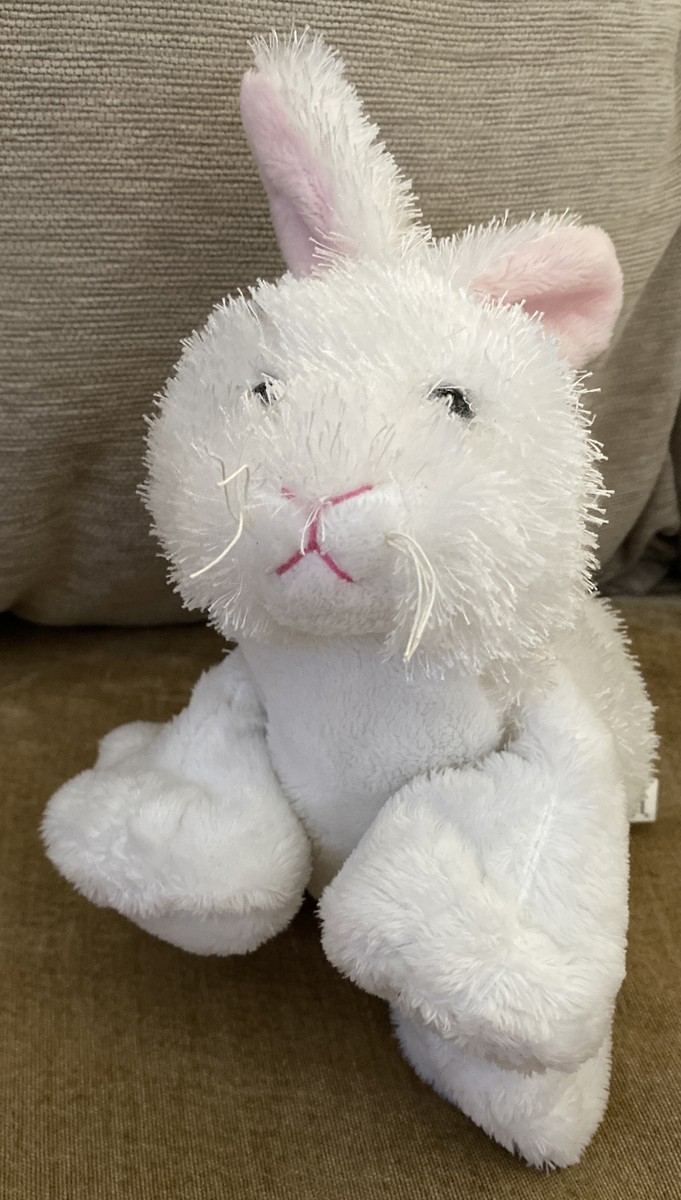 Ganz Webkinz #HM078 White Bunny Rabbit Plush Stuffed Animal Toy