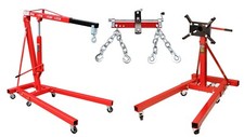 Motorständer Motorhalter 900 KG + 2 t Motorkran mit Haken + Motorheber 680 kg
