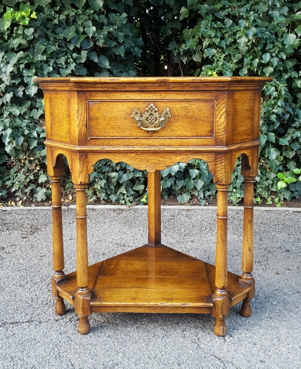 Oak cheap corner table