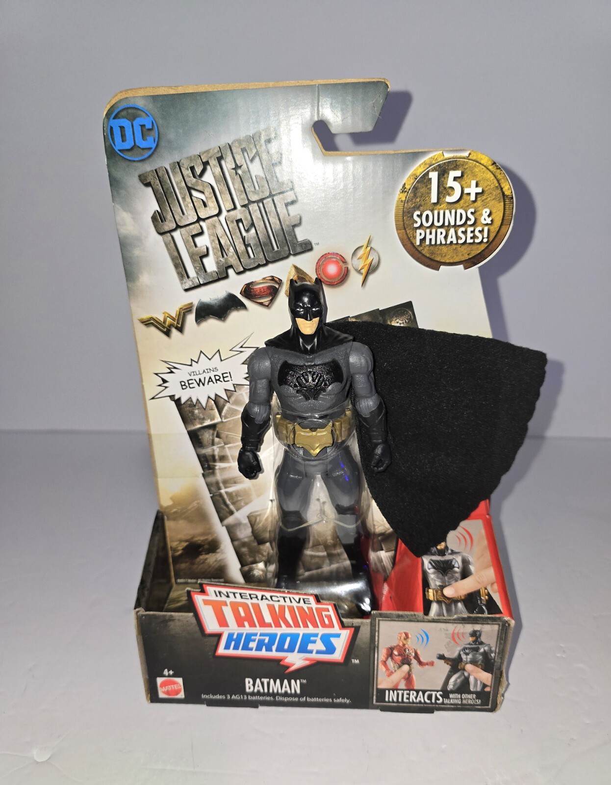 DC Justice League Movie Talking  Batman 6” Action Figure Mattel 2017